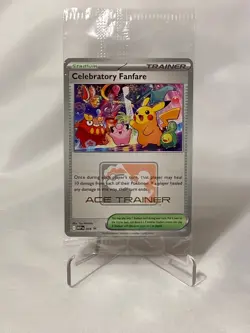 Pokemon TCG Celebratory Fanfare 2025 Ace Trainer Reward Black Star Promo Sealed - Image 1