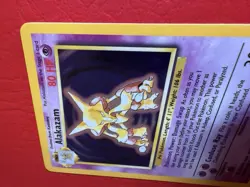 1999 Pokemon Base Set NM/Mint Alakazam Holo Rare 1/102 - Image 3