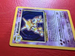 1999 Pokemon Base Set NM/Mint Alakazam Holo Rare 1/102 - Image 5