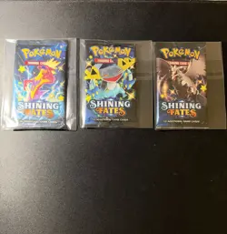 Pokemon SHINING FATES BOOSTER PACKS Lot of 3-Factory Sealed TCG - Image 1
