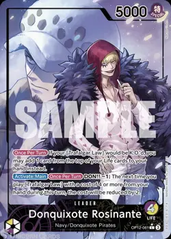 Donquixote Rosinante OP12-061 L Leader Alt Art Legacy Of The Master One Piece - Image 1