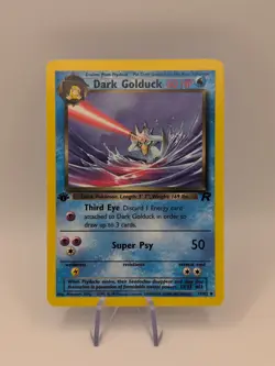 Pokemon TCG Dark Golduck Card 37/82 1st Edition. See Condition. - Image 1