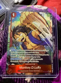 Monkey D. Luffy OP14-013 Alternate Art One Piece Cards Near Mint English - Image 2