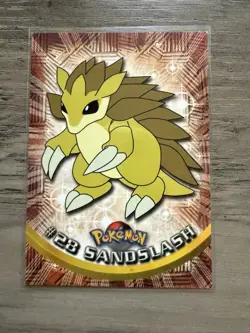 Sandslash #28 Topps Series 1 Pokemon Card Black Logo Non Foil - Image 1