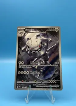 Pokemon Steelix 150/132 Me01: Mega Evolution Illustration Rare Holo Card - Image 1