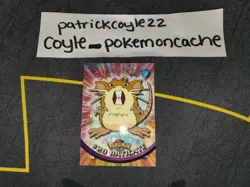 Raticate #20 Pokemon Topps Series 1 Card (Black Label) NM - Image 1