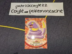 Ekans #23 Pokemon Topps Series 1 Card (Green Label) LP - Image 1