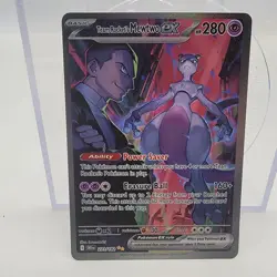 Pokemon Team Rockets Mewtwo EX Special Illustration Card 231/182 See Description - Image 1