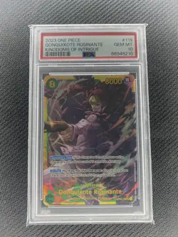 2023 Donquixote Rosinante One Piece Card Kingdoms Of Intrigue PSA 9 OP04-119 - Image 1