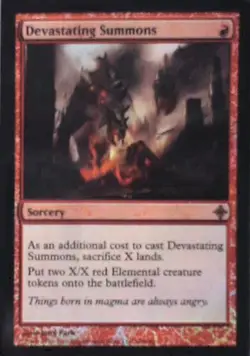 Devastating Summons - Rise of the Eldrazi: #140, MTG - Foil Nm R248 - Image 1