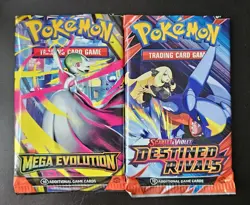 Pokemon TCG Mega Evolution & Scarlet & Violet Destined Rivals Booster Packs - Image 1