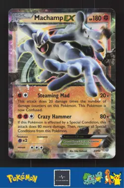 2015 Pokemon XY Ancient Origins 37/98 Machamp EX - Image 1