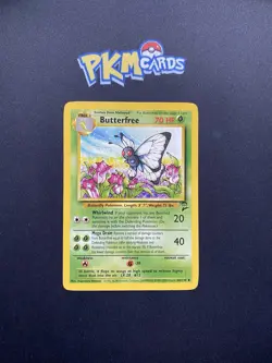 Pokemon TCG Butterfree Base Set 2 34/130 Regular LP. - Image 1