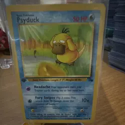 Pokemon TCG Psyduck 1st Edition Regular Base Set Common 53/62 1999 - Image 1
