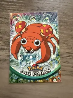 Topps Pokemon 1999 Series 1 Paras #46 Black label Non Holo Rare Mint - Image 1