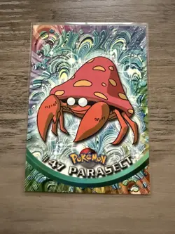 Pokemon Topps TV Animation Edition #47 Parasect! Black Logo! - Image 1