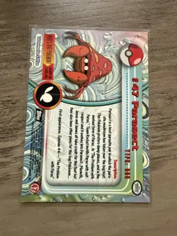 Pokemon Topps TV Animation Edition #47 Parasect! Black Logo! - Image 2