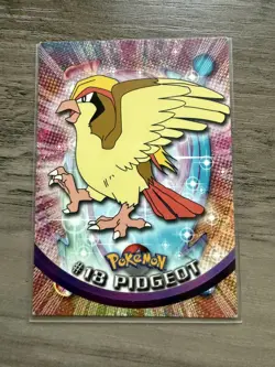 Pokemon TOPPS #18 Pidgeot Non-Holo TV Animation Edition LP Black Logo - Image 1