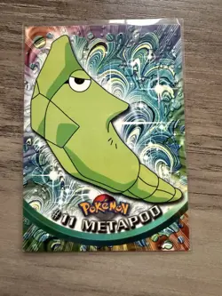 Metapod #11 Black Label Second Edition Topps Pokemon 1999 - Good Condition - Image 1