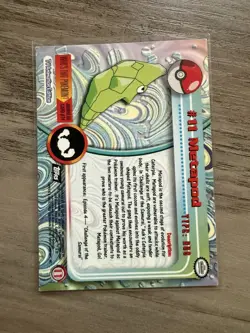 Metapod #11 Black Label Second Edition Topps Pokemon 1999 - Good Condition - Image 2
