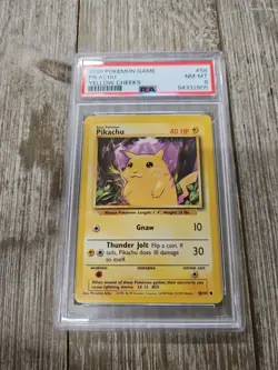 PSA 8 1999 Pokemon Game Pikachu Yellow Cheeks - Image 1