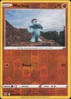Pokemon - Machop #086/196 - SWSH11: Lost Origin Reverse Holo - Image 1