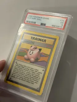 1999 POKEMON BASE SET UNLIMITED #70 CLEFAIRY DOLL PSA 5 - Image 2