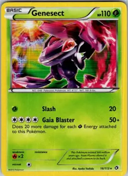 Pokemon | Legendary Treasures | Genesect | 16/113 | Holo | LP - Image 1
