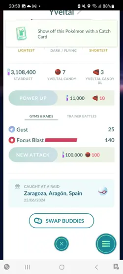 Pokemon Go Legendary Shiny Yveltal ( High CP ) - Image 2