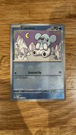 Cubchoo 025/086 Masterball Holo Pattern - Pokemon Black Bolt - Image 1