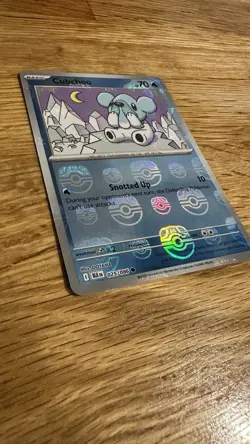 Cubchoo 025/086 Masterball Holo Pattern - Pokemon Black Bolt - Image 2