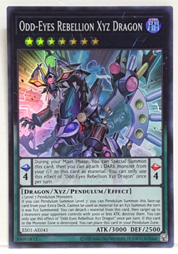 Yugioh Asian-English Odd-Eyes Rebellion Xyz Dragon ES01-AE041 Super Rare - Image 1