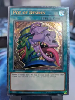 YuGiOh! Pot of Desires OP11-EN003 Ultimate Rare - Image 1