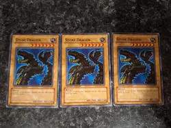 3X Stone Dragon MDP2-EN020 - Yugioh Yu Gi Oh! 3 Playset - Image 1