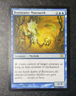Magic The Gathering 10th Edition Rootwater Matriarch rare card LP (Combine P&P) - Image 1