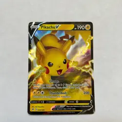 Pokemon Pikachu Card Lot of 5 Cards Pikachu V, Flying Pikachu, basic - Image 2