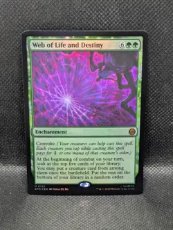 Web of Life and Destiny #122 FOIL MTG Spiderman Magic Card - Image 1