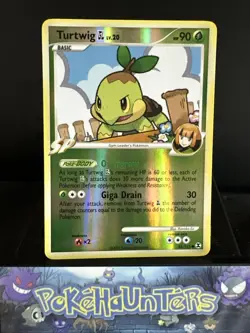 Pokemon Card Turtwig 85/111 Rising Rivals Traverse Holo Rare Near Mint - Image 1