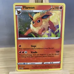 2020 Flareon COSMOS HOLO Black Star Promo card SWSH041 Pokemon SWSH LP - Image 1