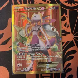 Pokemon Mewtwo EX Full Art Secret Rare Holo Card Breakthrough 164/162 XY HP-MP - Image 1