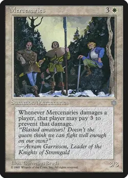 Mercenaries Ice Age MP MTG - Image 1