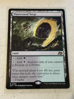 mtg Wastewood Verge, rare land, Aetherdrift, unplayed - Image 1