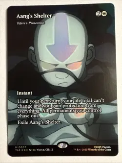 MTG Aang’s Shelter (Teferi’s Protection) 0007 Foil (Borderless) Avatar TLE NM - Image 1
