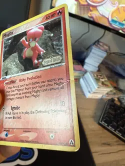 Pokemon TCG Legend Maker Magby 58/92 Reverse Holo Stamped HP - Image 3