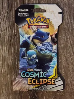 Pokemon TCG Sun & Moon Cosmic Eclipse Sleeved Booster Pack Factory Sealed 820650805899 - Image 1