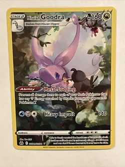 Hisuian Goodra Full Art Ultra Rare Foil GG21/GG70 Pokemon Crown Zenith NM - Image 2
