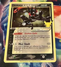Pokemon TCG Greninja Gold Star SWSH144 25th Celebrations Promo - Image 1