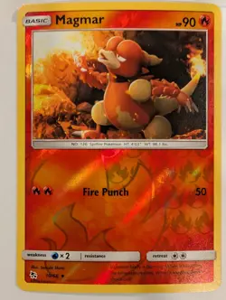Magmar 10/68 - Hidden Fates Pokemon Reverse Holo Foil Nice! - Image 1