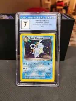 Dark Blastoise - Pokemon (2000) Team Rocket - Unlimited 3/82 Holo - CGC 7 - Image 1