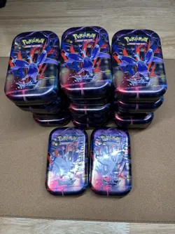 Lot of 17 Factory Sealed Pokemon TCG: Mega Heroes Mini Tin (Mega Latias) - Image 1